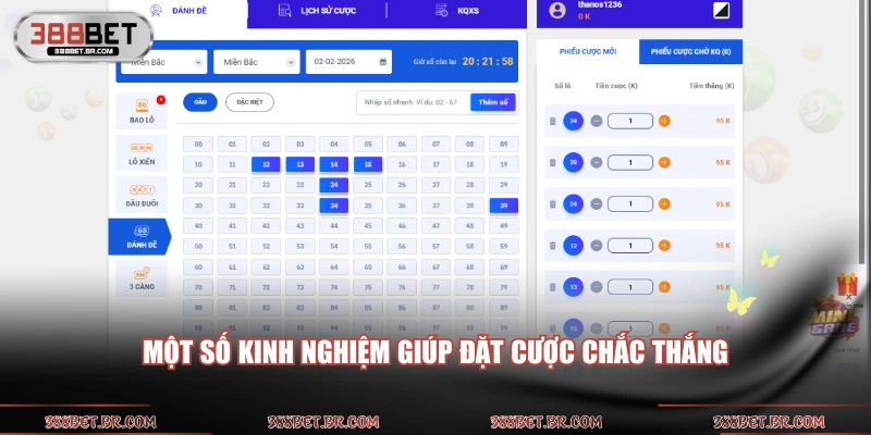 Một số kinh nghiệm giúp đặt cược chắc thắng
