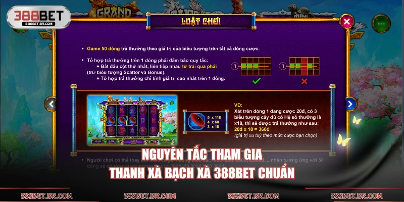 Nguyên tắc tham gia Thanh Xà Bạch Xà 388BET chuẩn