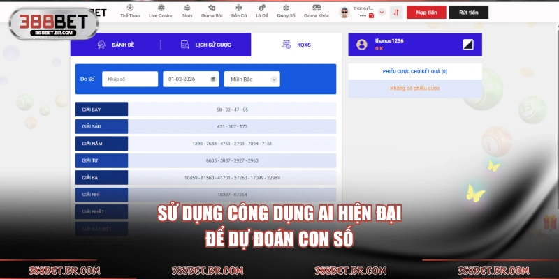 Sử dụng công dụng AI hiện đại để dự đoán con số